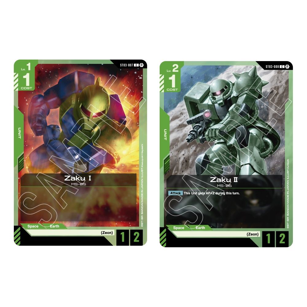 Gundam Card Game – Zeon's Rush [ST03] Starter Deck