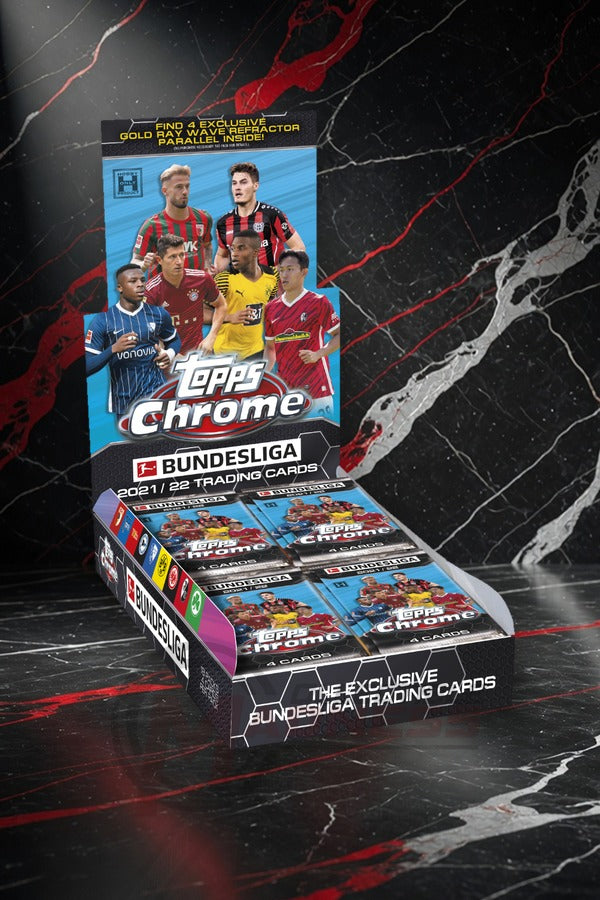 Topps Chrome Bundesliga 2021/22 Trading Cards Hobby Lite Box