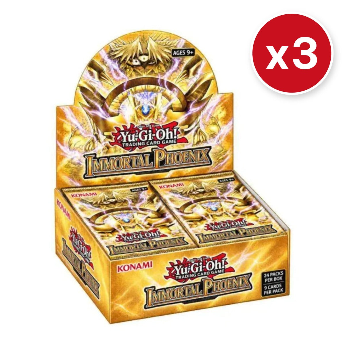 YU-GI-OH! - TCG Immortal Phoenix Booster Box x3