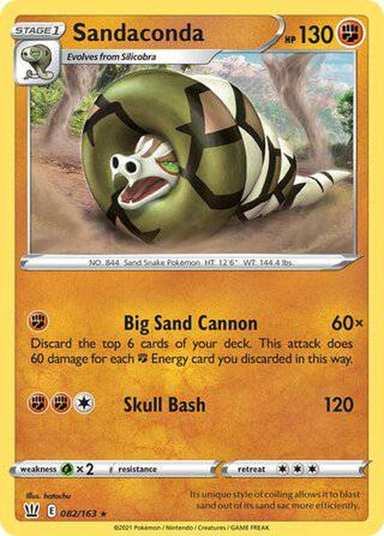 082/163 Sandaconda - Rare Holo - Collectible Madness