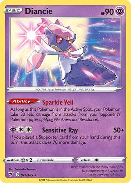 079/185 Diancie - Rare Holo - Collectible Madness