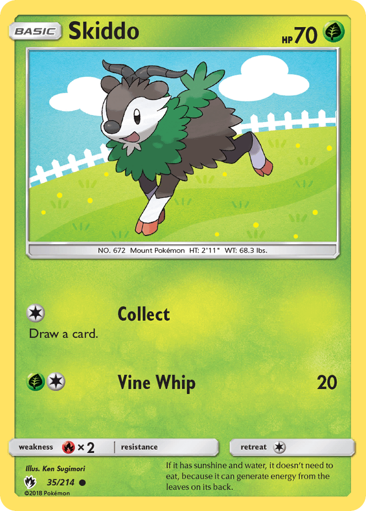 035 / 214 Skiddo-Common - Collectible Madness