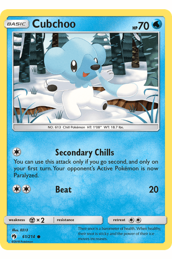 061 / 214 Cubchoo-Common - Collectible Madness