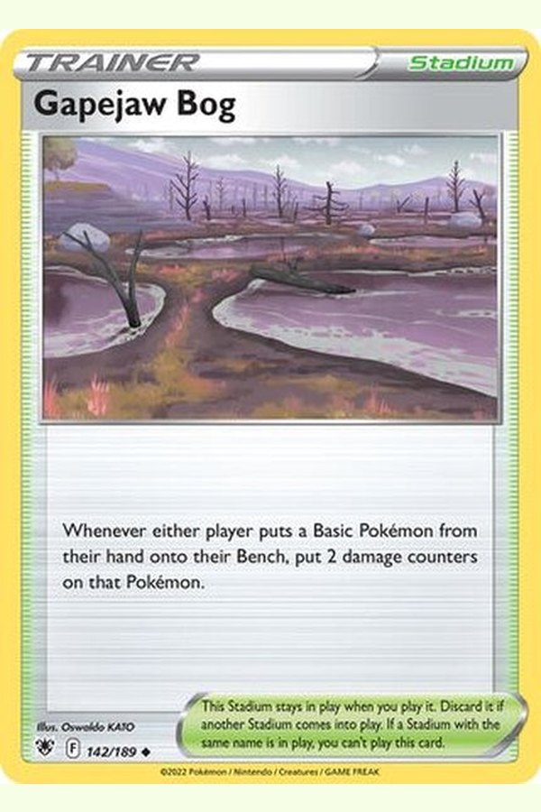 142/189 Gapejaw Bog - Uncommon - Collectible Madness