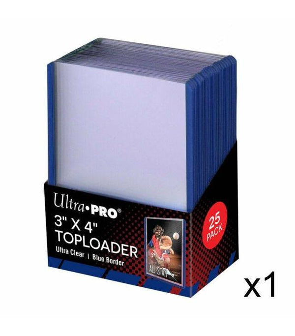 ULTRA PRO Top Loader - 3 x 4" 35pt - Blue Border - Collectible Madness