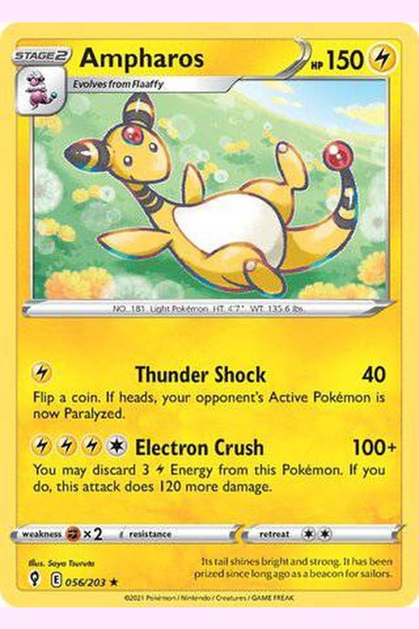 056/203 Ampharos - Rare - Collectible Madness