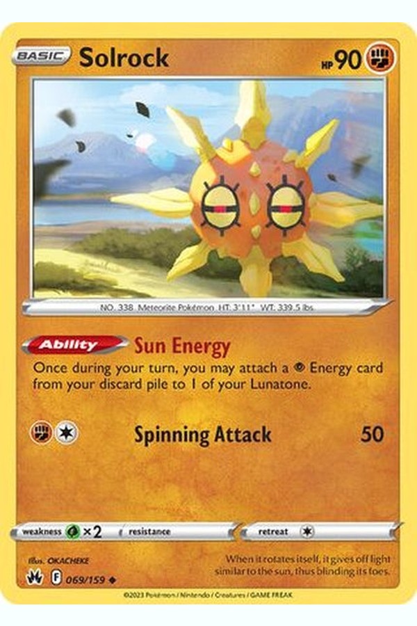 069/159 Solrock - Uncommon Reverse Holo