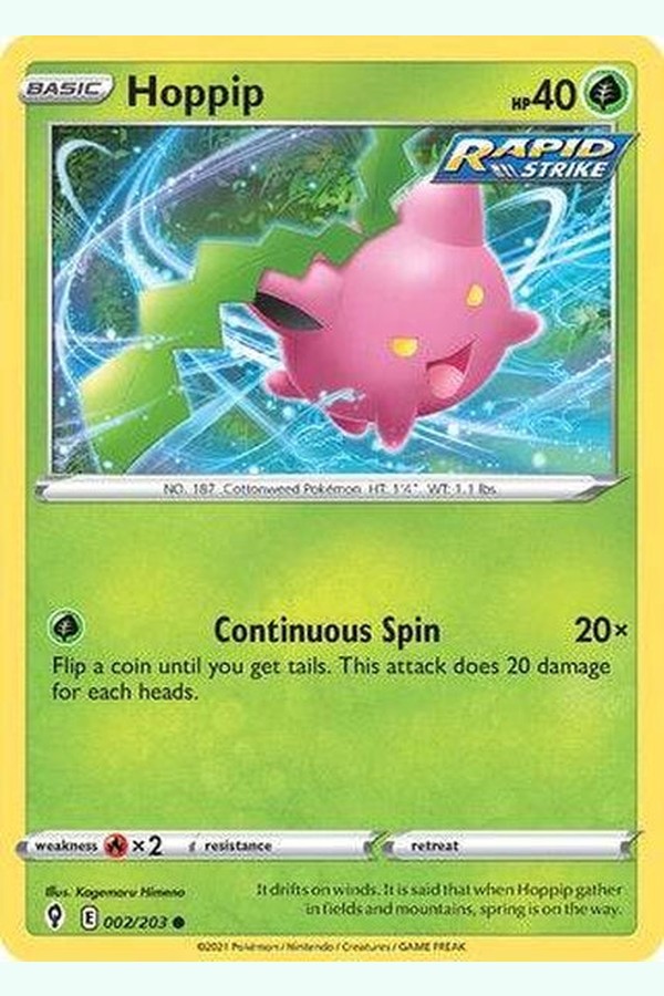 002/203 Hoppip - Common Reverse Holo - Collectible Madness