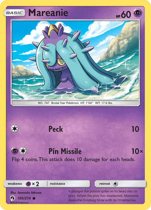 105 / 214 Mareanie-Common - Collectible Madness