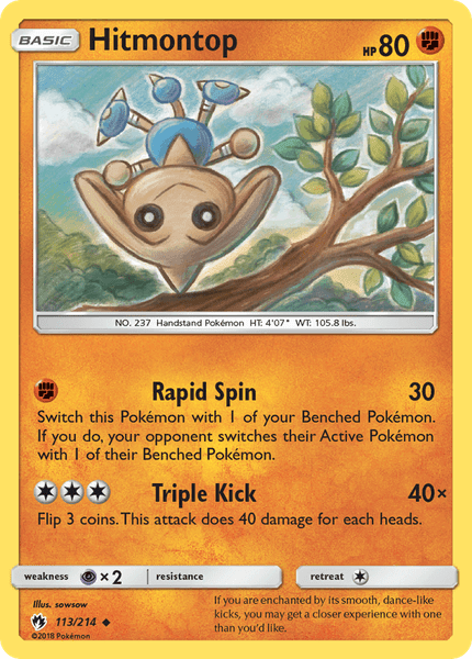 113 / 214 Hitmontop-Uncommon - Collectible Madness