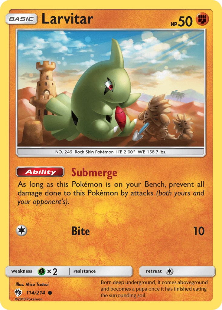 114 / 214 Larvitar-Common - Collectible Madness