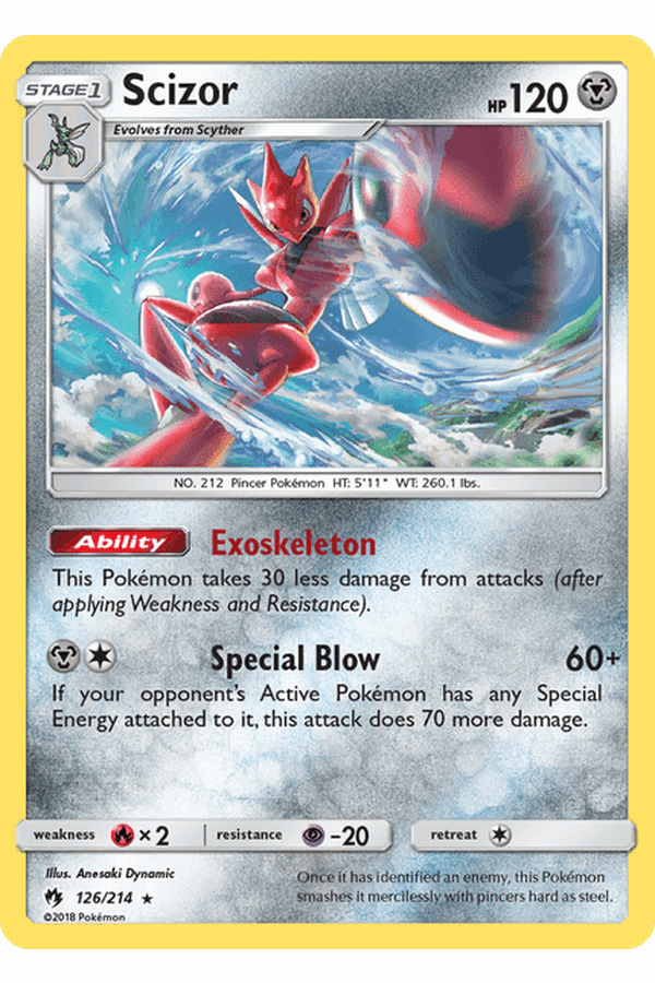 126 / 214 Scizor-Holo Rare - Collectible Madness
