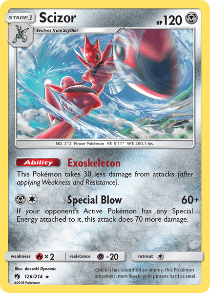 126 / 214 Scizor-Holo Rare - Collectible Madness