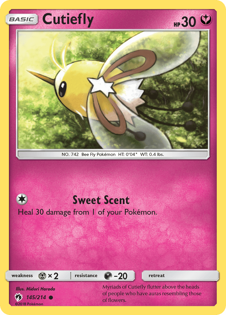 145 / 214 Cutiefly-Common - Collectible Madness