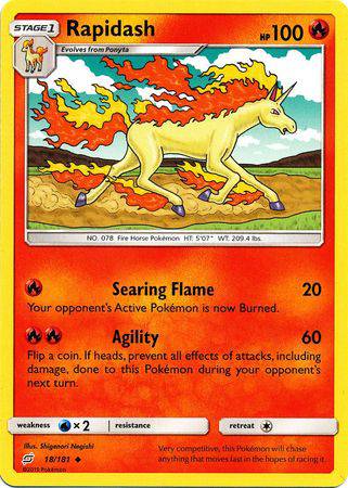018 / 181 Rapidash - Uncommon - Collectible Madness