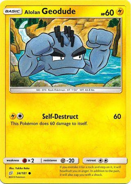 034 / 181 Alolan Geodude - Common - Collectible Madness