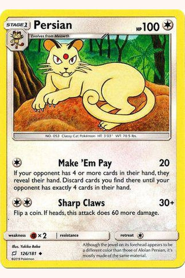 126 / 181 Persian - Uncommon - Collectible Madness