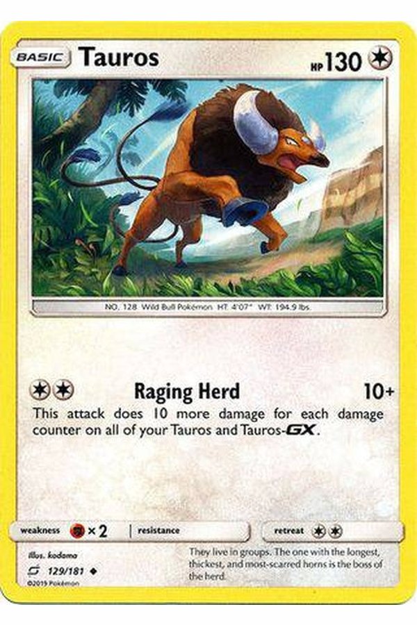 129 / 181 Tauros - Uncommon - Collectible Madness