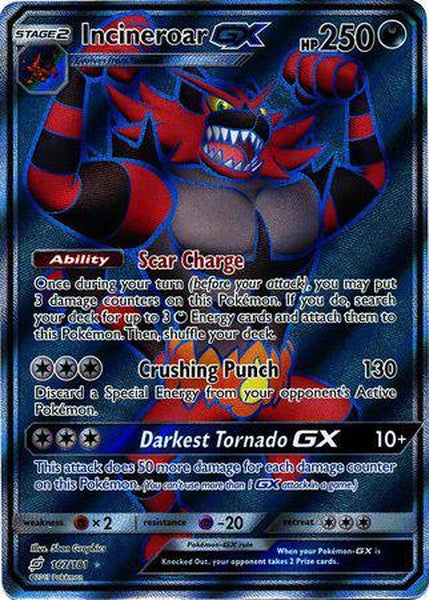 167 / 181 Incineroar GX- Ultra Rare - Collectible Madness