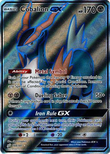 168 / 181 Cobalion GX- Ultra Rare - Collectible Madness