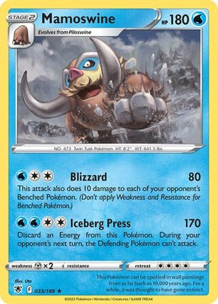 033/189 Mamoswine - Rare - Collectible Madness