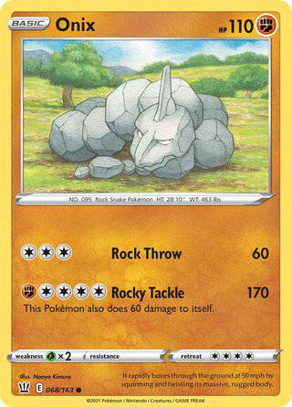 068/163 Onix - Common - Collectible Madness