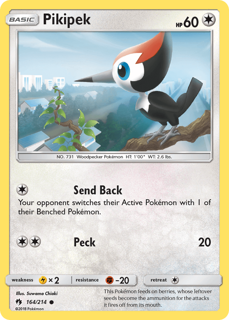 164 / 214 Pikipek-Common - Collectible Madness