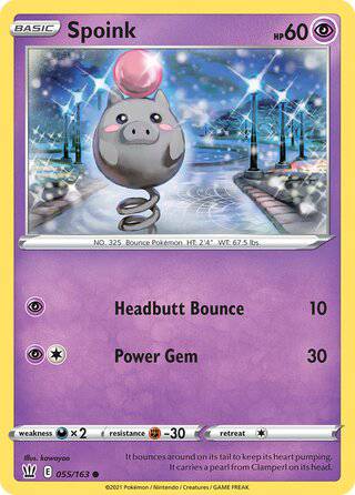 055/163 Spoink - Common - Collectible Madness