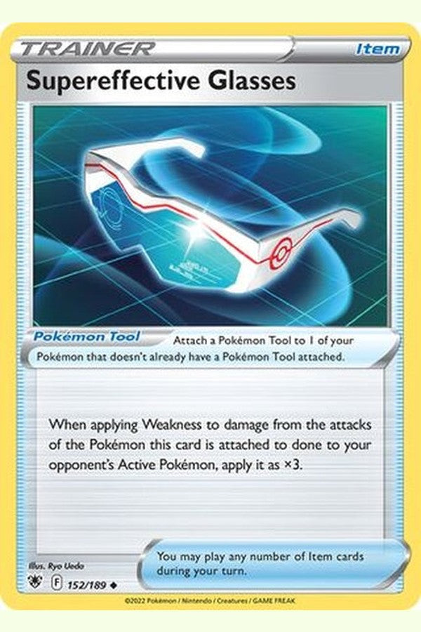 152/189 Supereffective Glasses - Uncommon Reverse Holo - Collectible Madness