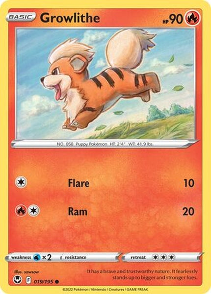 019/195 Growlithe - Common