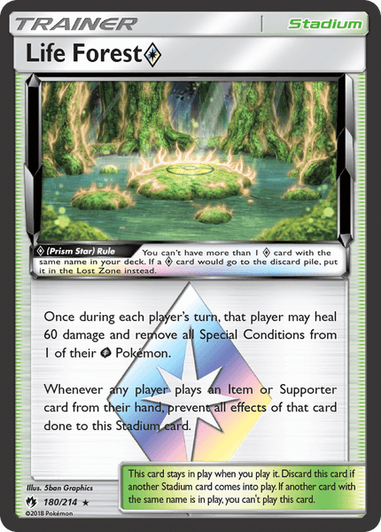 180 / 214 Life Forest Prism Star-Holo Rare - Collectible Madness