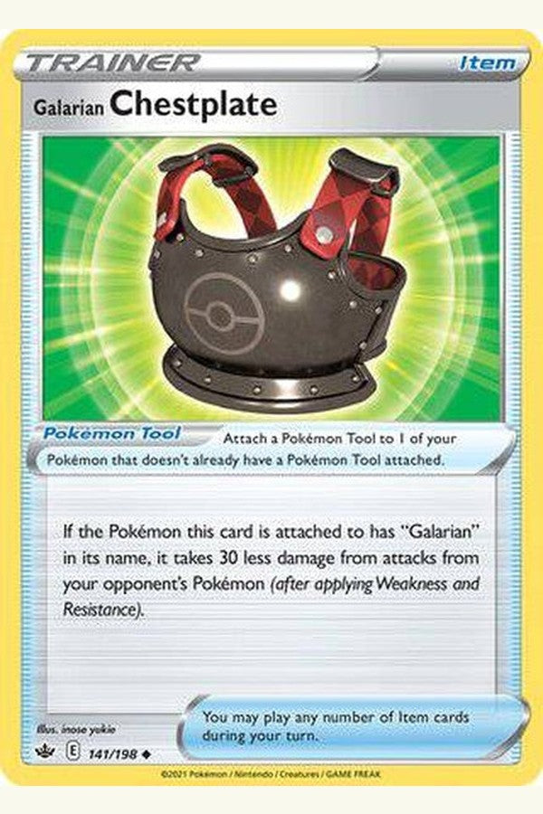 141/198 Galarian Chestplate - Uncommon - Collectible Madness