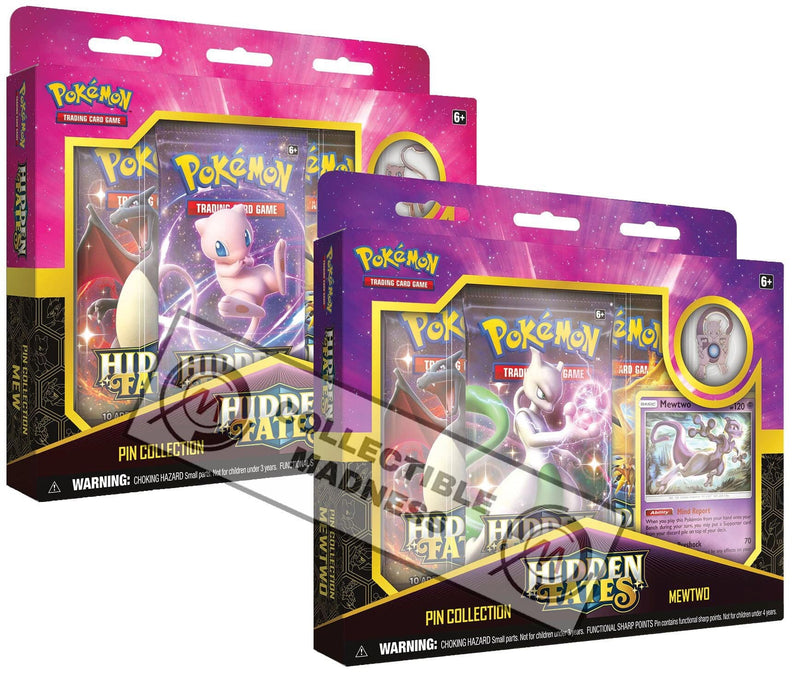 Pokemon - TCG - Hidden Fates Pin Collection - Collectible Madness