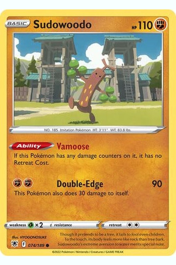 074/189 Sudowoodo - Common - Collectible Madness
