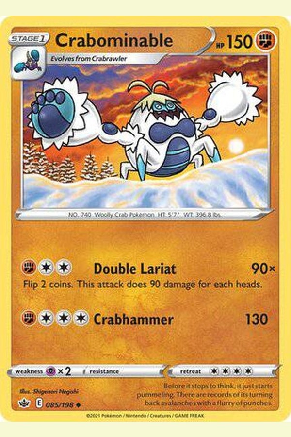 085/198 Crabominable - Uncommon - Collectible Madness