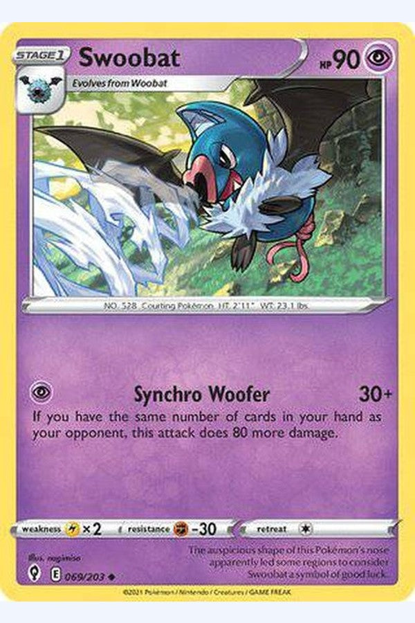 069/203 Swoobat - Uncommon - Collectible Madness