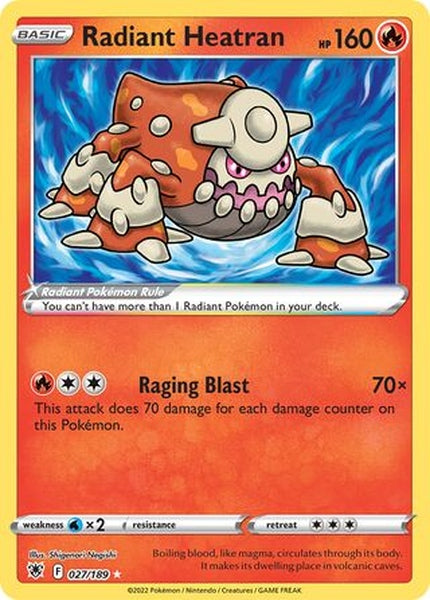 027/189 Radiant Heatran - Rare Radiant - Collectible Madness