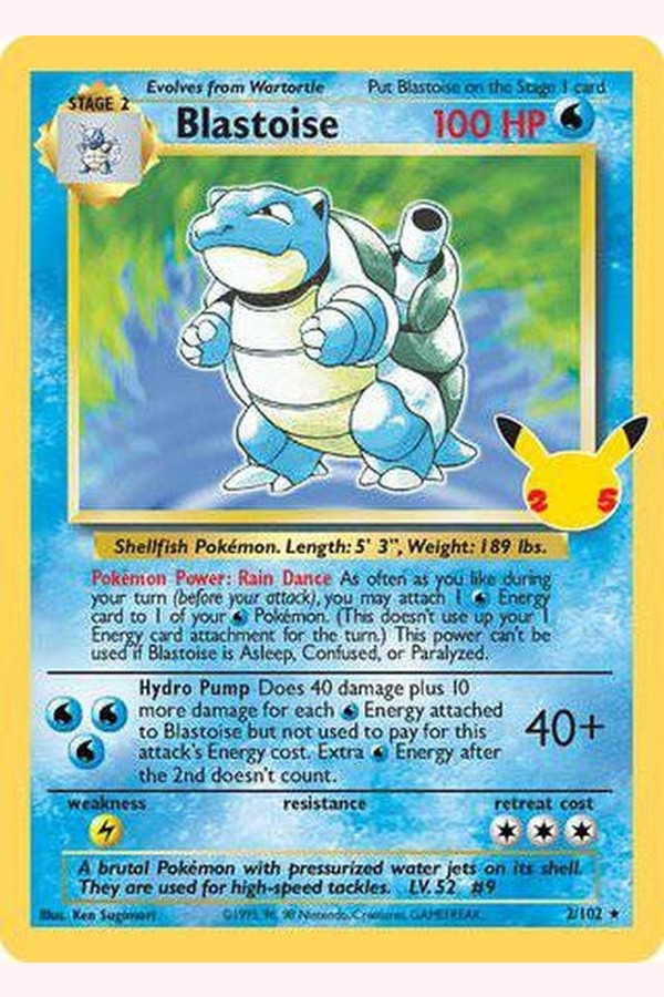 2/102 Blastoise - Rare Holo - Collectible Madness