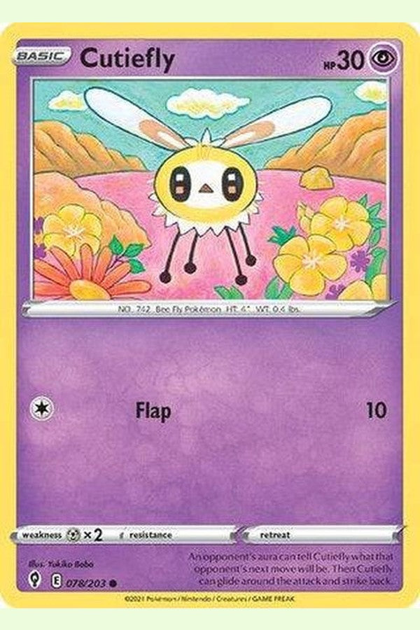 078/203 Cutiefly - Common Reverse Holo - Collectible Madness