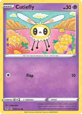 078/203 Cutiefly - Common - Collectible Madness
