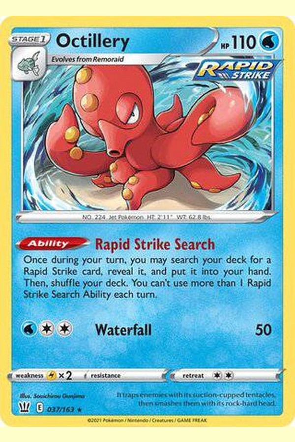 037/163 Octillery - Rare Holo - Collectible Madness