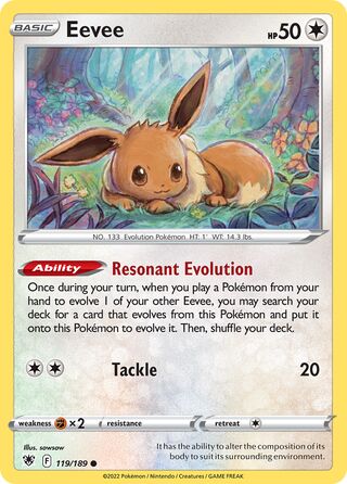 119/189 Eevee - Common - Collectible Madness