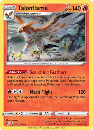 032/189 Talonflame - Rare - Collectible Madness