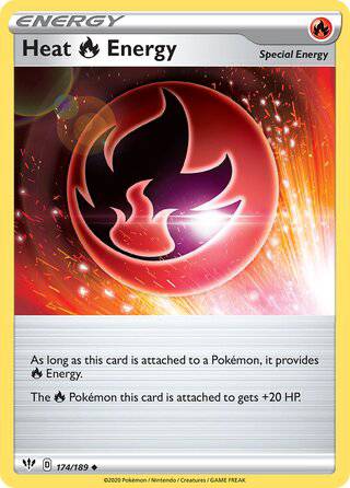 174/189 Heat Fire Energy - Uncommon - Collectible Madness