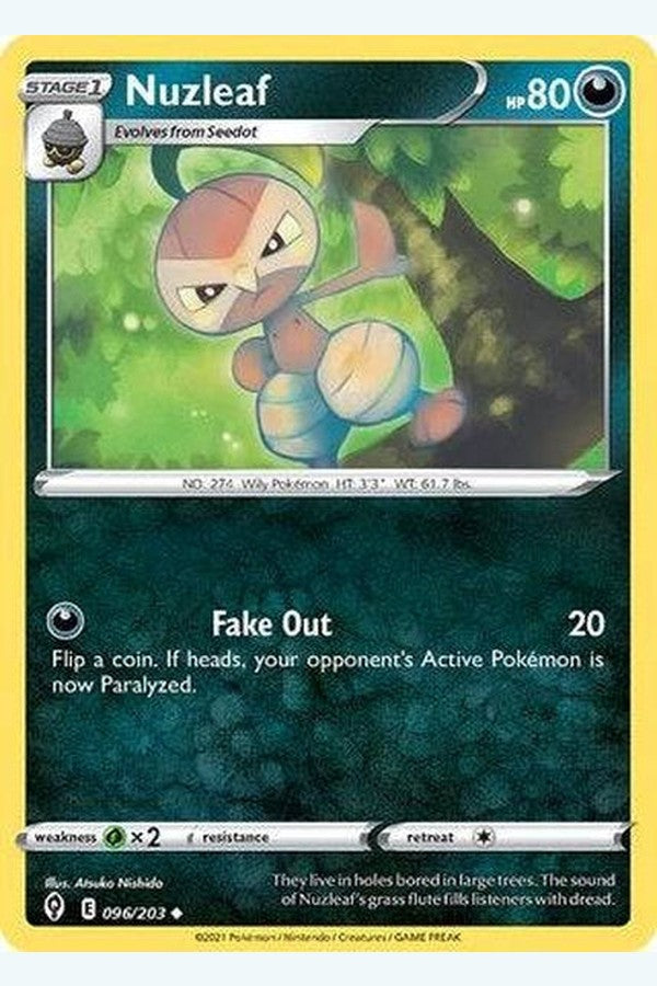 096/203 Nuzleaf - Uncommon Reverse Holo - Collectible Madness