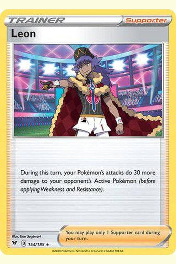 154/185 Leon - Rare Holo - Collectible Madness