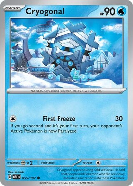 055/197 Cryogonal - Common Reverse Holo