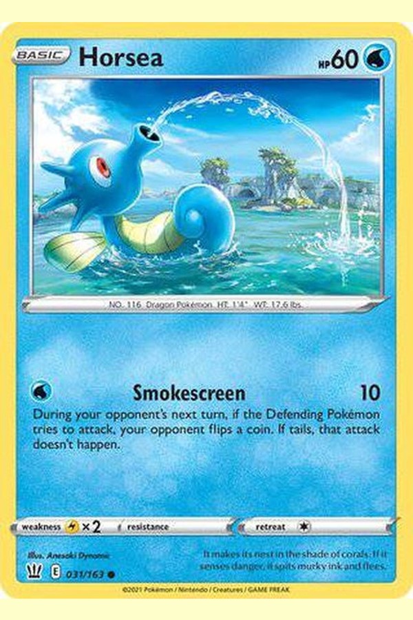 031/163 Horsea - Common - Collectible Madness