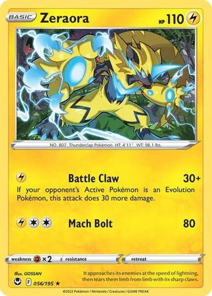 056/195 Zeraora - Rare