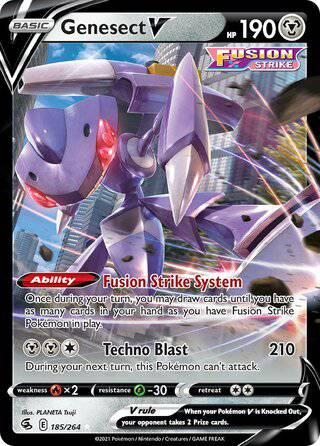 185/264 Genesect V - Rare Holo V - Collectible Madness